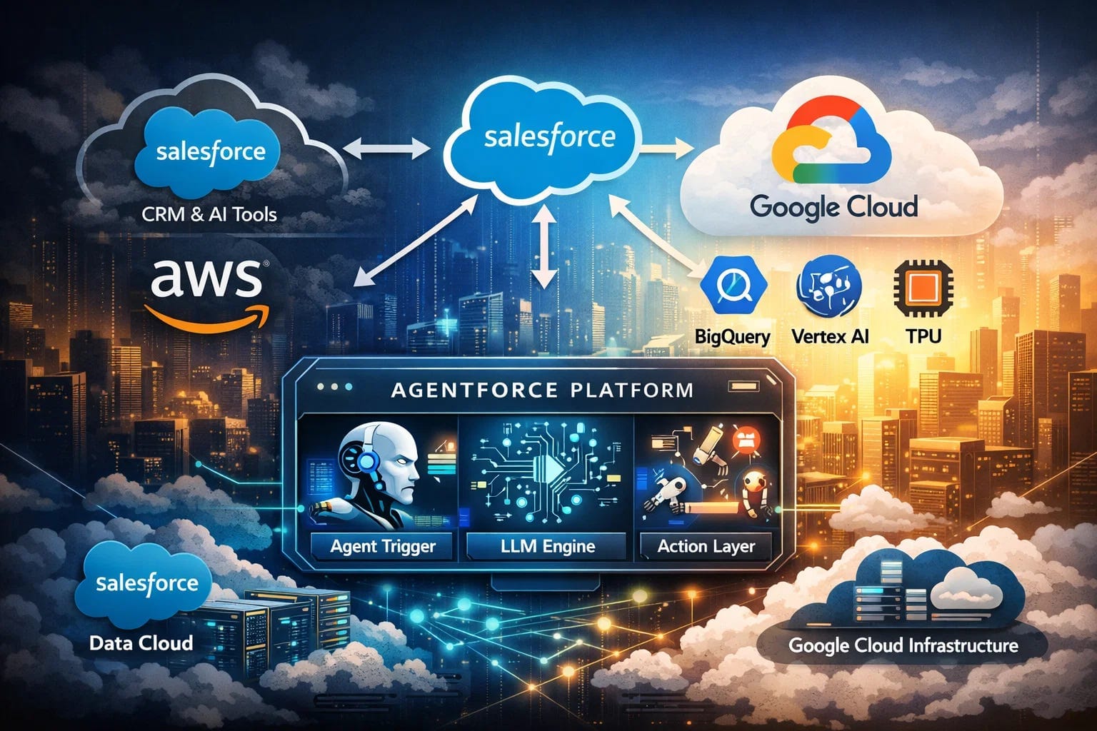 Enterprise AI Gets A Brain Upgrade As Salesforce And Google Cloud Go All-In On Agentic Automation