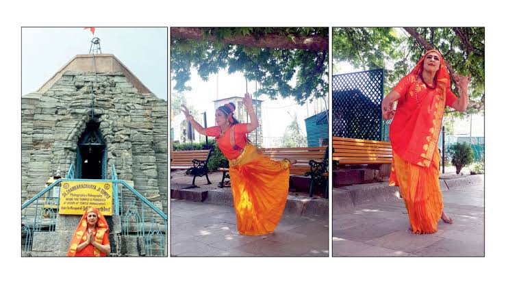 Sacred Steps: City Bharatanatyam Dancer Elevates Spirits in the Heart of Kashmir