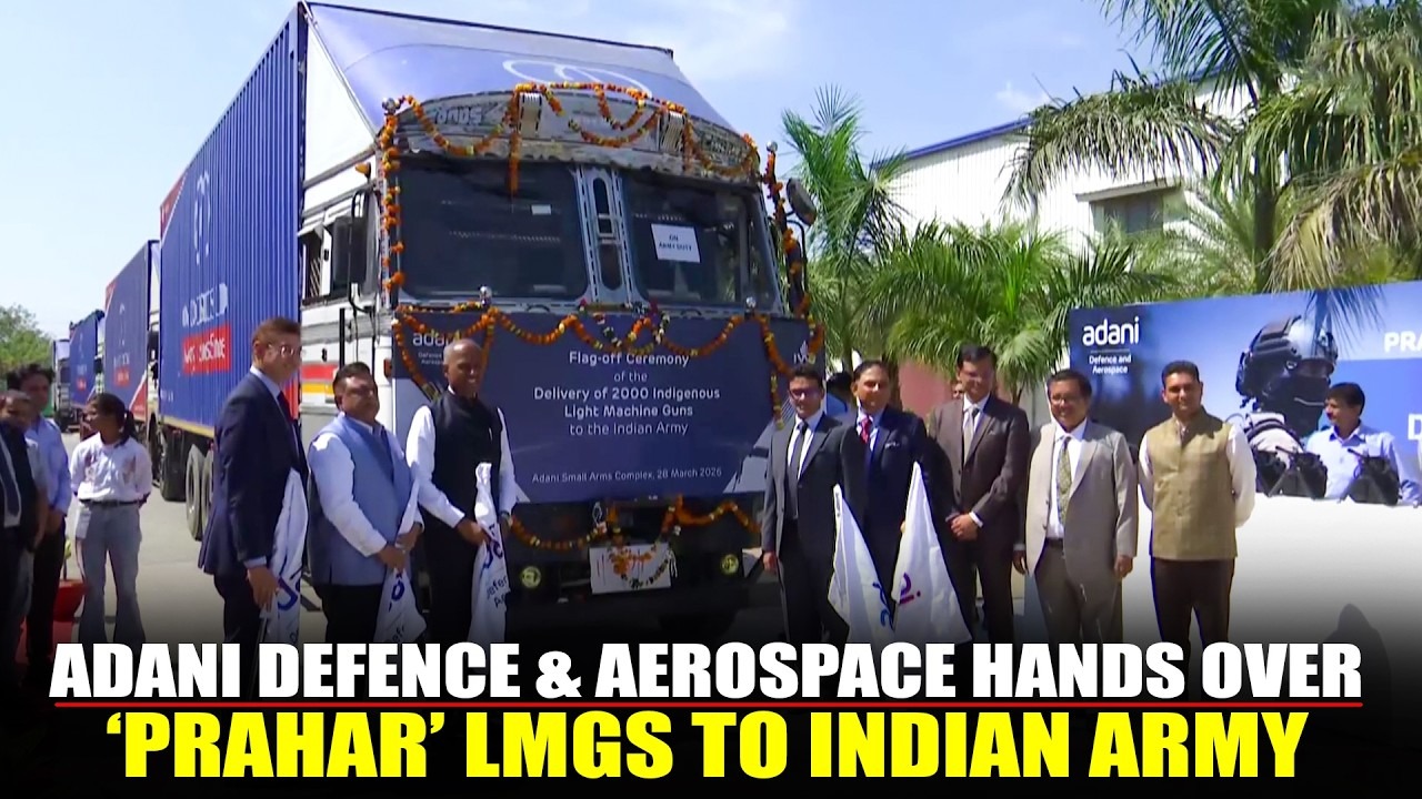 Adani Defence And Aerospace Delivers 2,000 Prahar LMGs To Indian Army