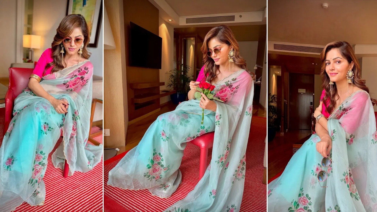 Effortless Grace: Rubina Dilaik’s Saree Looks Redefine Glamour