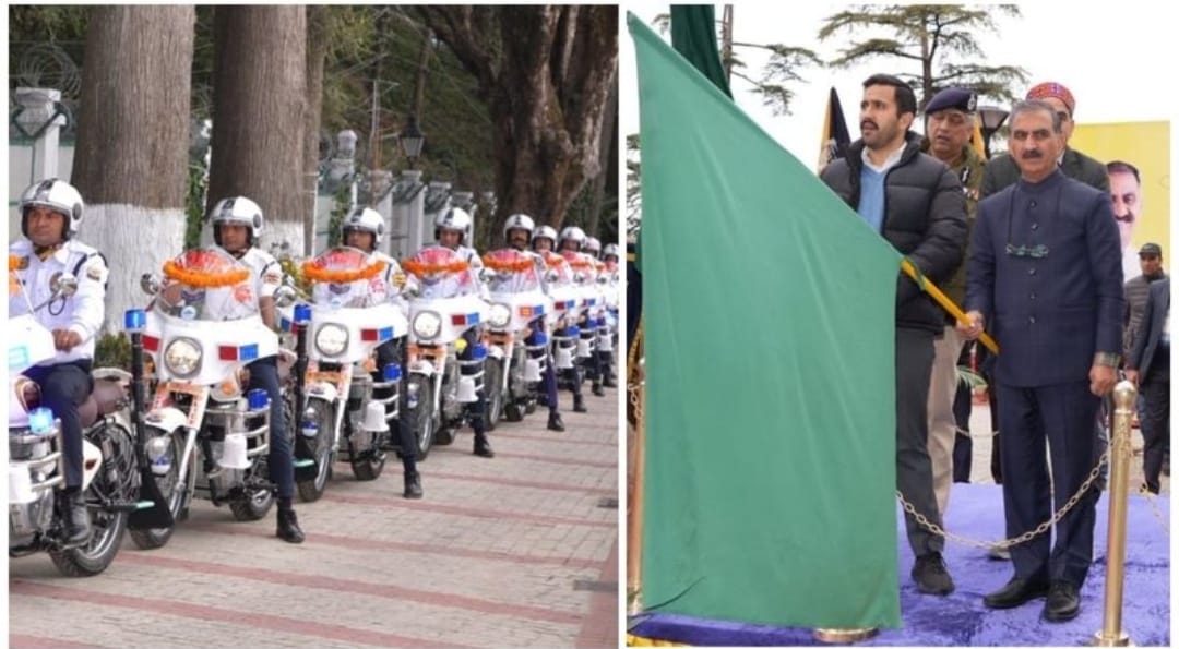 CM Sukhu Leads the Charge: Himachal Pradesh Gears Up for Road Safety with Motorcycle Fleet