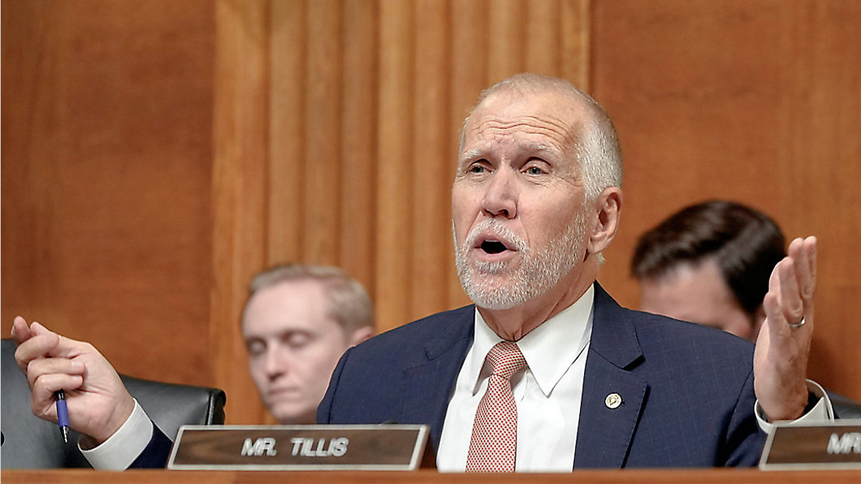 Delay, Disarray, or Diplomacy?” Tillis and Congress Demand Action on Russian Sanctions