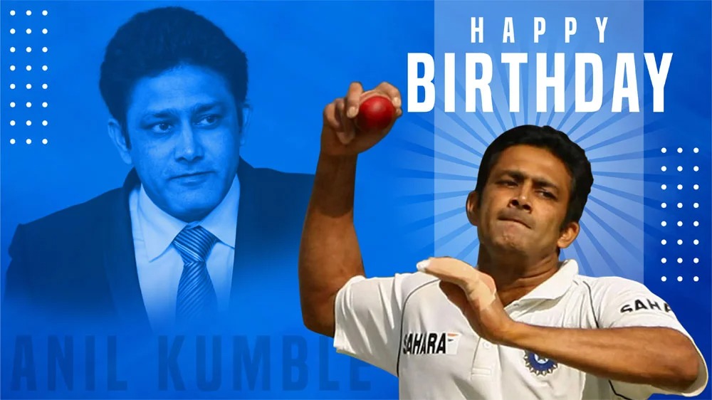Five Decades of Spin Magic: BCCI & Fans Celebrate Kumble at 55