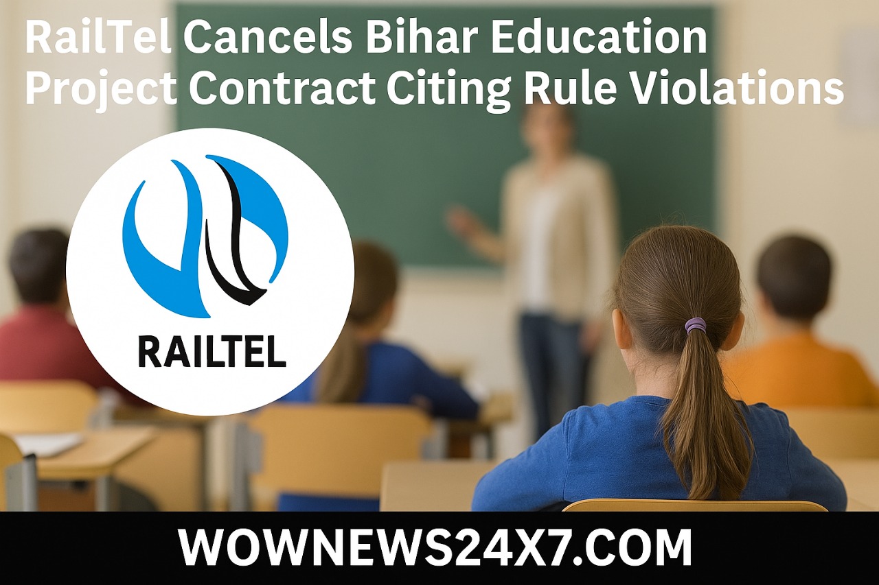 RailTel Terminates ₹209.78 Crore Bihar Education Project Contract Over Rule Violations