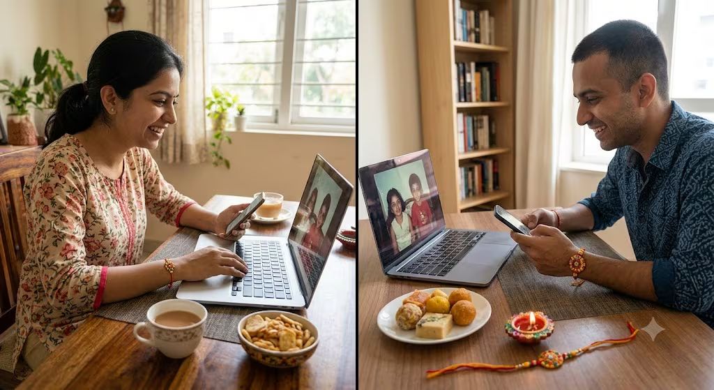 Can Digital Threads Bridge the Ocean for Long-Distance Siblings on Rakhi?