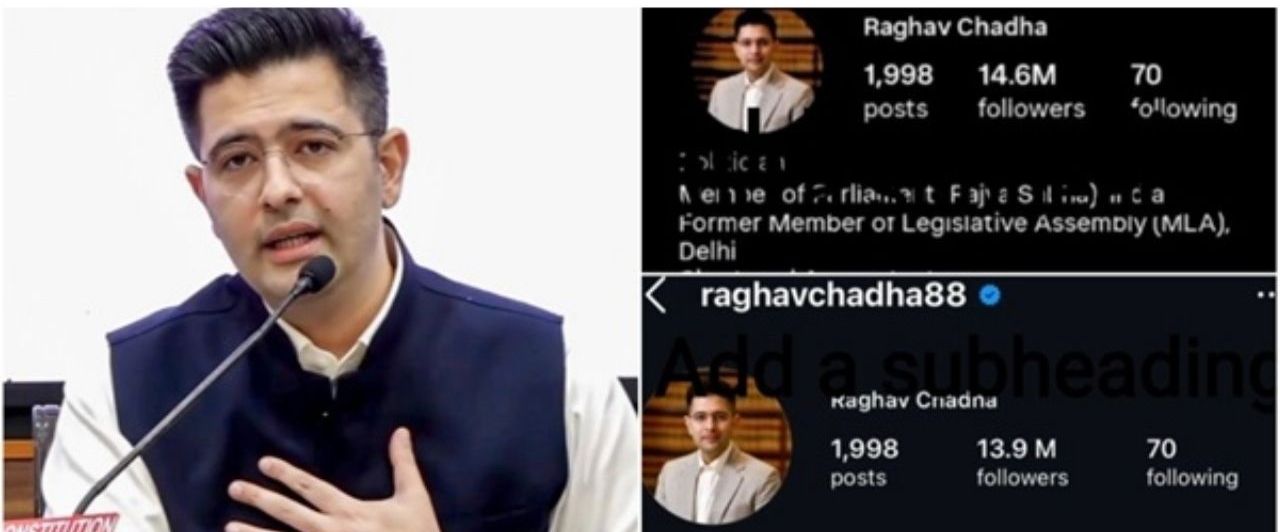Gen Z Backlash Hits Raghav Chadha As Instagram Followers Drop By A Million