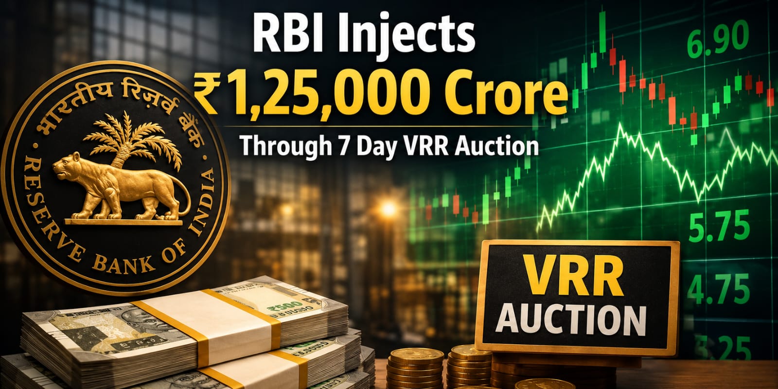 RBI to Conduct ₹1.25 Trillion Variable Rate Repo Auction on July 20