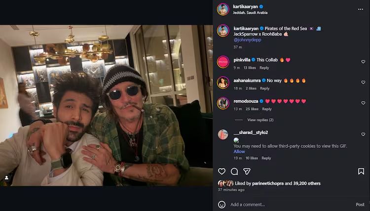 Jack Sparrow Meets Rooh Baba: Kartik Aaryan & Johnny Depp’s Viral Crossover