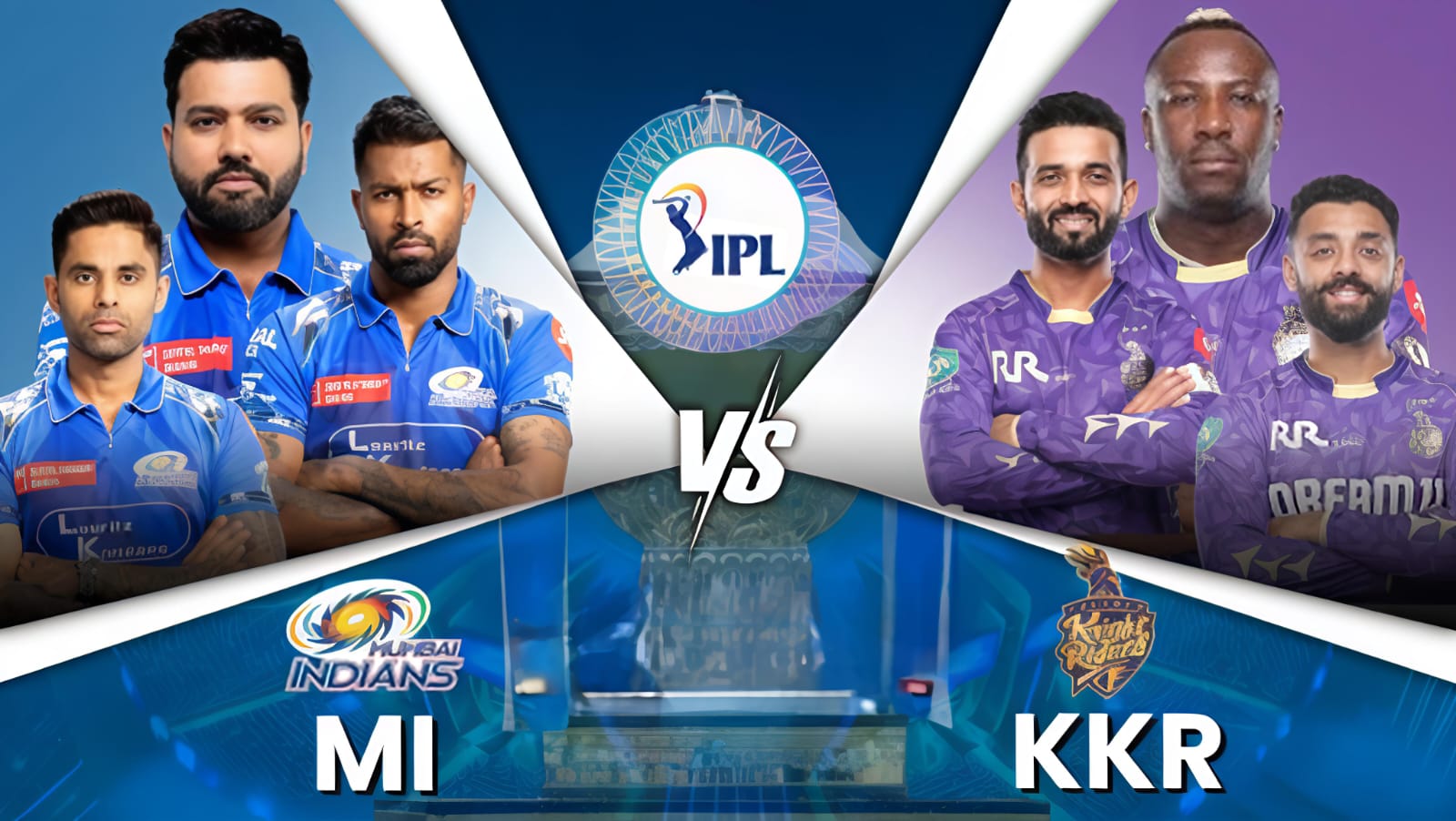 Mumbai Indians Win Toss, Opt to Bowl Against KKR at Wankhede Stadium, Mumbai