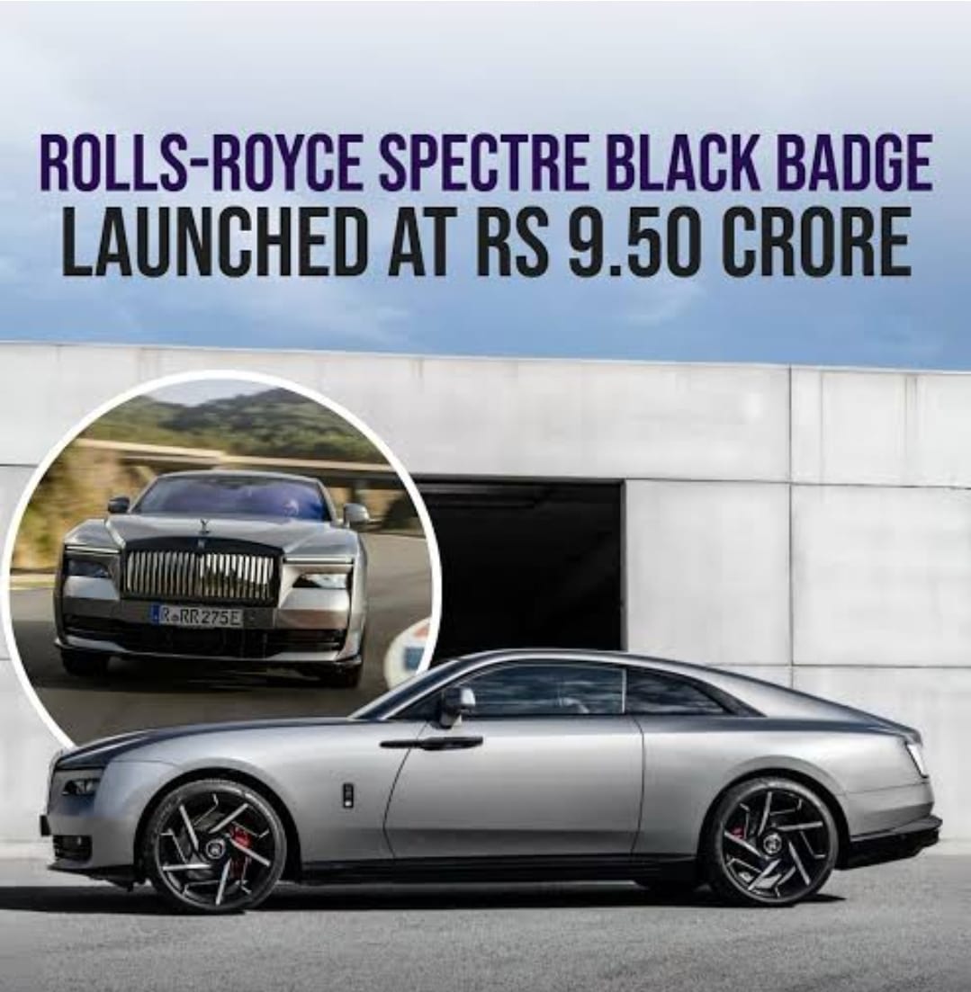 Rolls-Royce Spectre Black Badge Debuts in India: Electric Opulence at Rs 9.50 Crore
