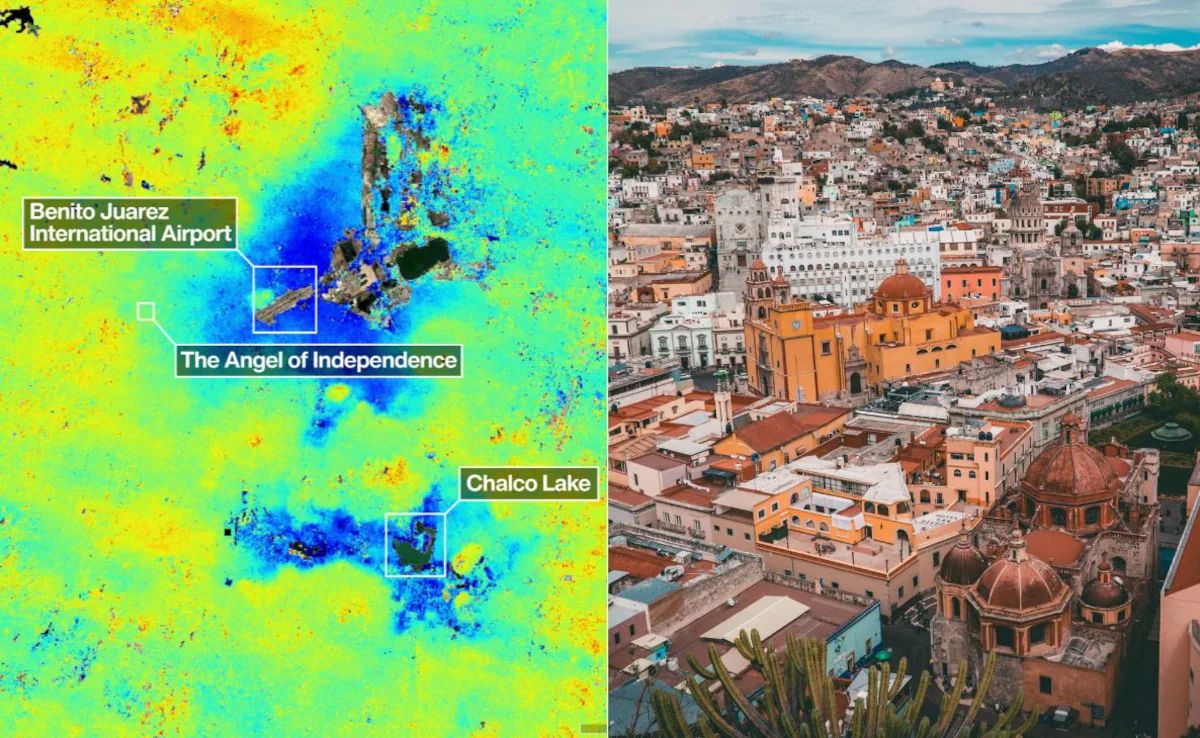 Tilted Towers And Broken Roads: Satellites Reveal Mexico City’s Accelerating Ground Collapse