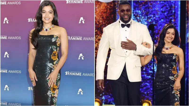 Rashmika Mandanna Serves Anime Glam In Black, Sparkles And All