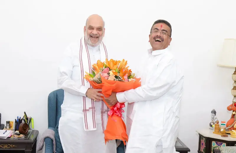 Amit Shah Meets West Bengal CM Suvendu Adhikari, Extends Best Wishes For New Responsibilities