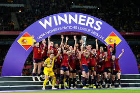 Late Goals Ensure Spain Take Win in Women's Nations League In a captivating Women's Nations League encounter, Spain won against their rivals through late goals.