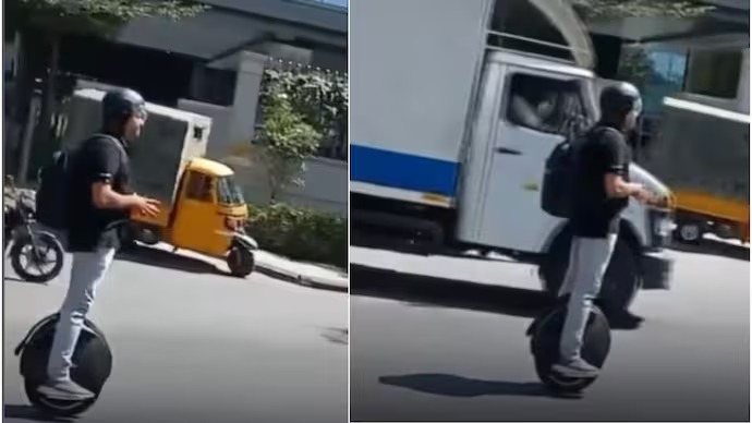 Jerome Anand's One-Wheel Office Run: How A Bengaluru Man, A Traffic Cop, And An Electric Unicycle Made The Whole Internet Smile