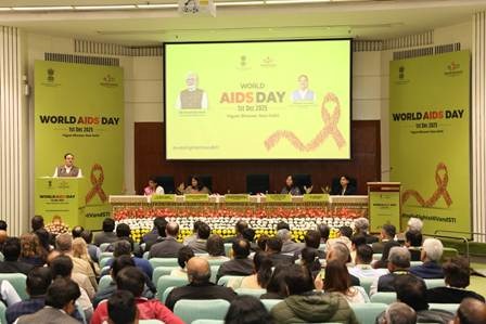JP Nadda Inaugurates World AIDS Day 2025 At Vigyan Bhawan
