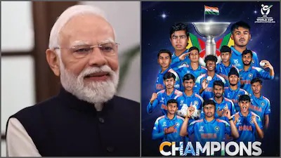 PM Modi’s Message of Pride as India’s U-19 Team Wins Big