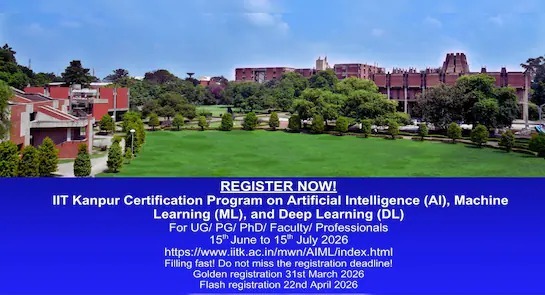 IIT Kanpur Announces Four-Week AI And ML Certification Programme For Students And Professionals