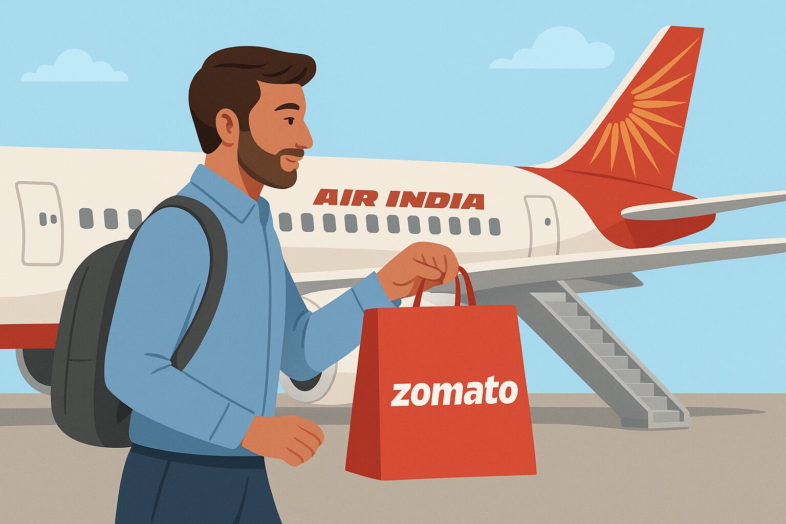 Air India and Zomato Soar Together to Redefine In-Flight Dining Experience