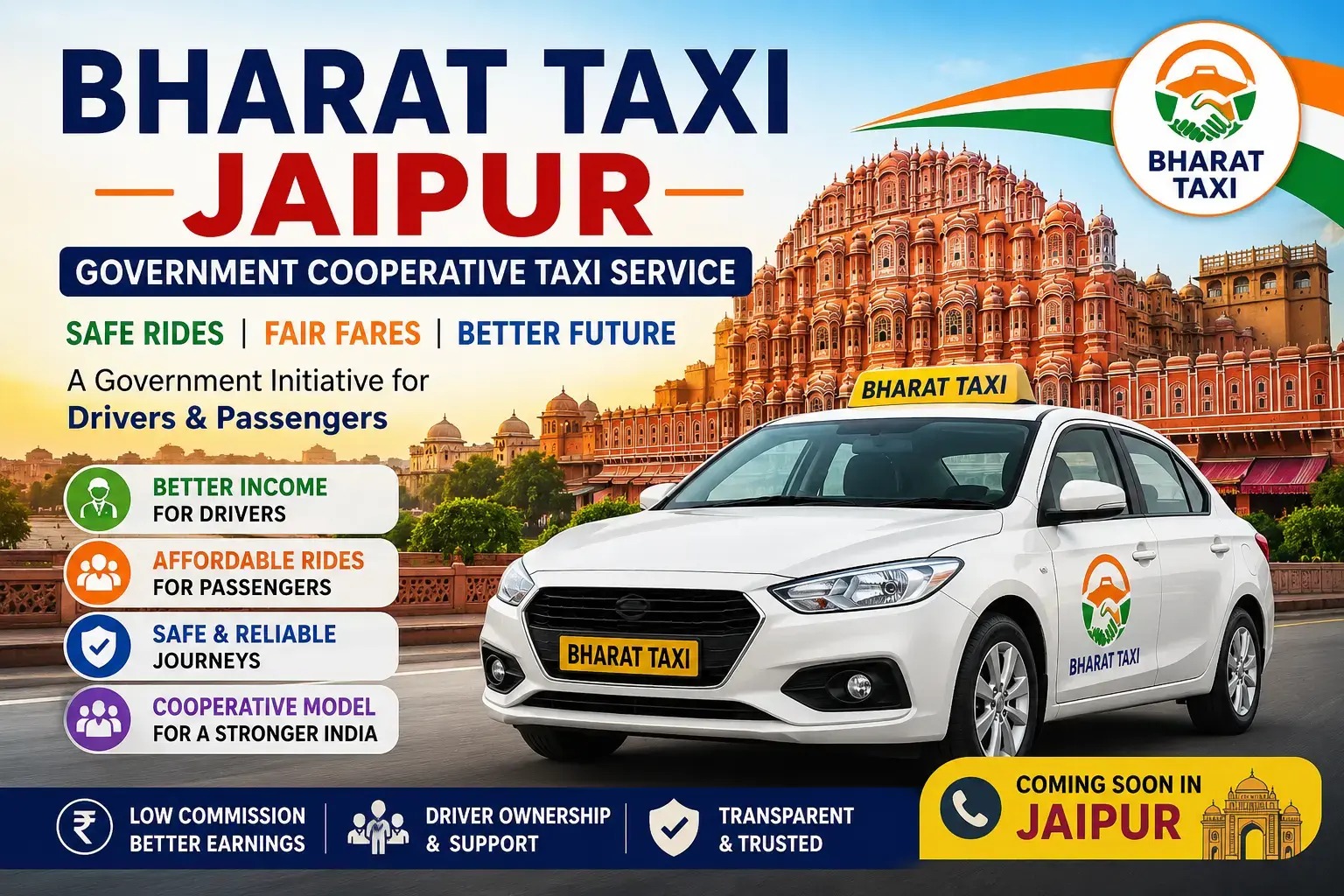 The Cooperative Commute: Jaipur Welcomes Bharat Taxi to Transform Urban Transit