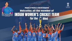 Annpurna Devi Leads Proud Felicitation for India’s World Champion Women’s Blind Cricket Team