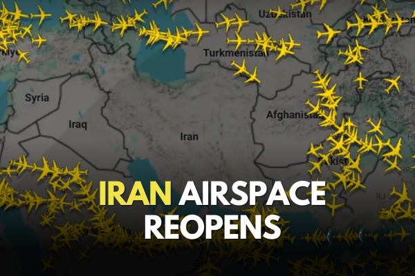 Iran Reopens Airspace After Temporary Closure Disrupts International Flight Routes