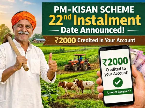 How much money will farmers receive under the 22nd PM-Kisan instalment?