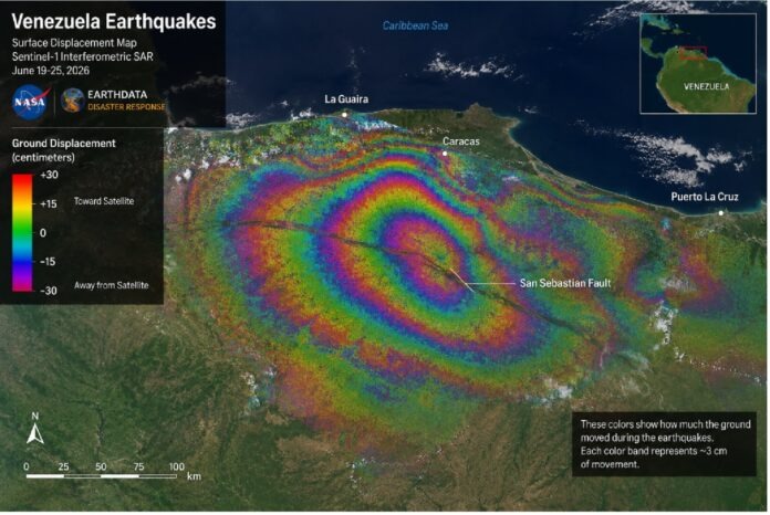 NASA Satellite Data Maps Significant Surface Shifts in Venezuela