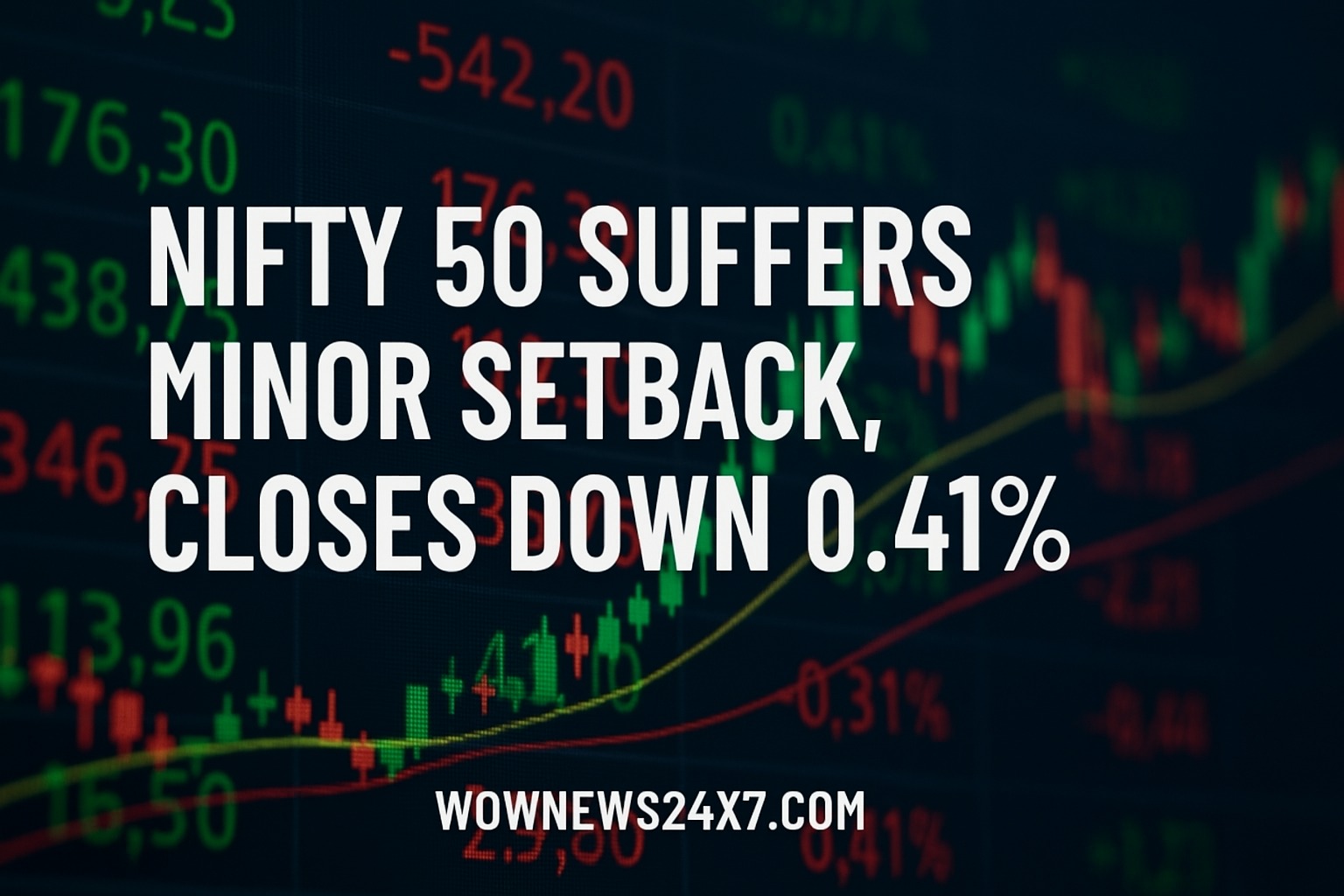 Nifty 50 Takes a Breather, Closing 0.41% Down Amid Mixed Sectoral Performances