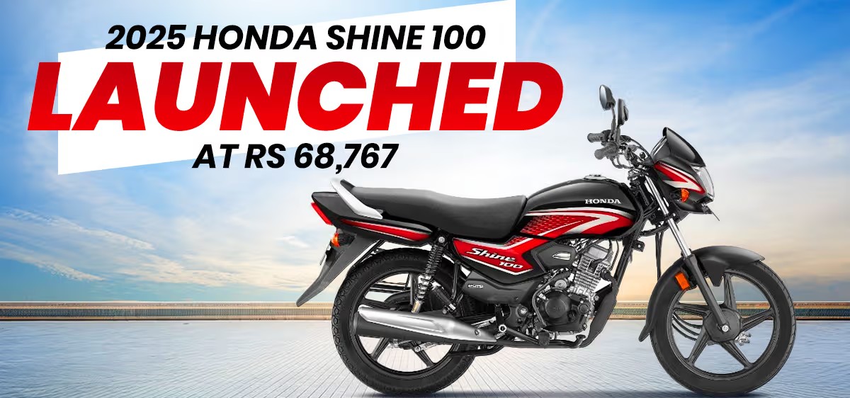 Honda Launches 2025 Shine 100 with OBD2B Compliance at ₹68,767