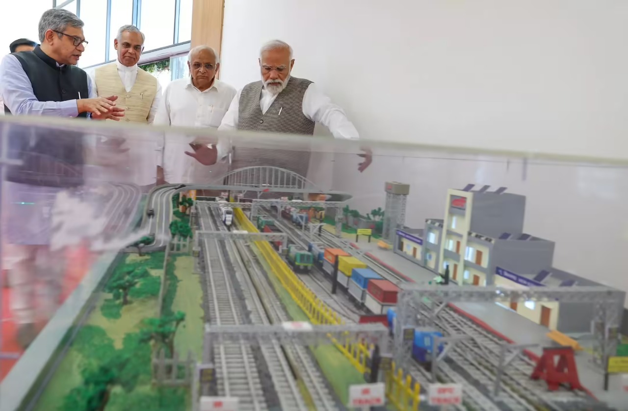 PM Modi’s Gujarat Visit Unveils Rs 5,400 Crore Development Push Across Rail, Roads, Energy And EV Innovation