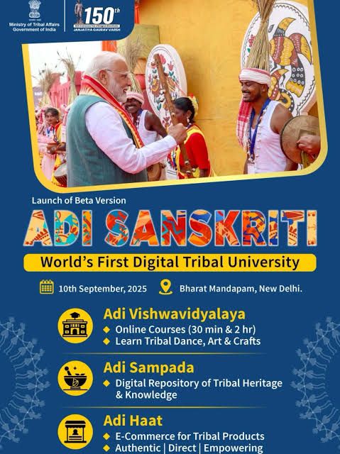 Heritage Meets High-Tech: India Launches World’s First Digital Tribal University ‘Adi Sanskriti’