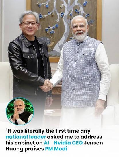 Vision Meets Silicon: PM Modi’s Bold AI Move Earns Praise from Nvidia’s Jensen Huang