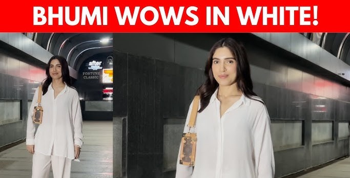 Bhumi Pednekar’s Effortless Elegance in White Leaves Mumbai Fans Spellbound