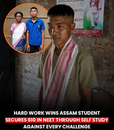 Lamp-Lit Legacy: Assam Student Scores 610 in NEET Without Power or Internet