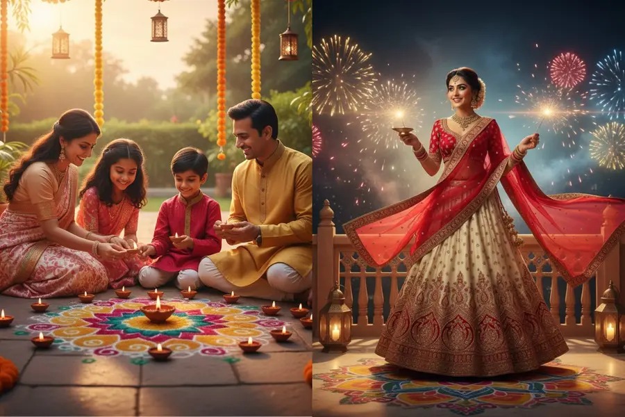From Rangoli to Laxmi Puja: 7 AI Prompts to Create Stunning Diwali Portraits Using Gemini Nano Banana