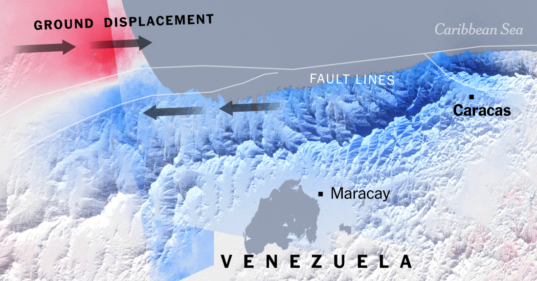 Satellite Data Reveals Major Ground Shift After Venezuela Earthquakes