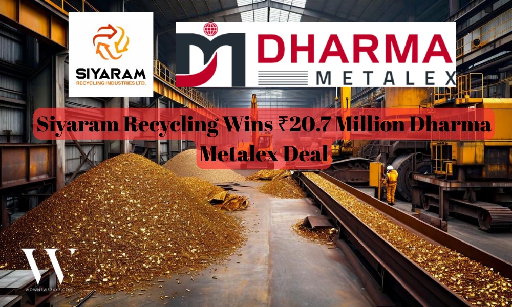 Siyaram Recycling Wins ₹20.7 Million Dharma Metalex Order, Strengthening Sustainable Metals Business