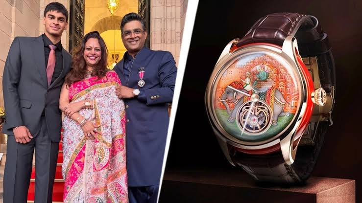 R Madhavan's Watch Steals Spotlight at Padma Shri Ceremony in Delhi