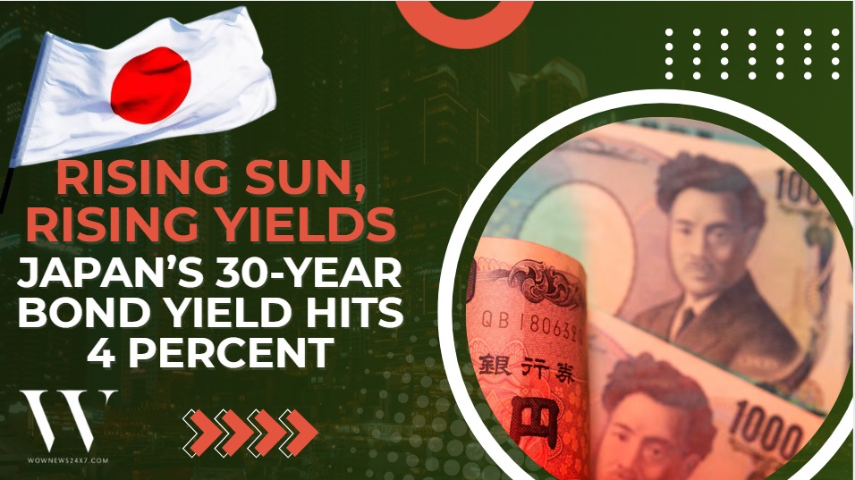 Land Of Rising Yields: Japan’s 30-Year Government Bond Climbs To 4 Percent Mark