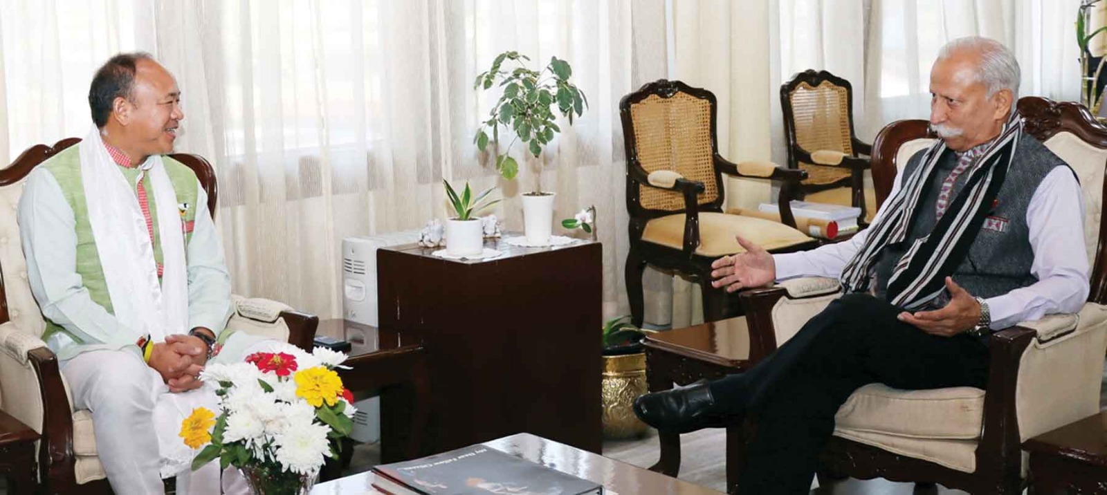 Arunachal Governor And Home Minister Review Security And Law And Order