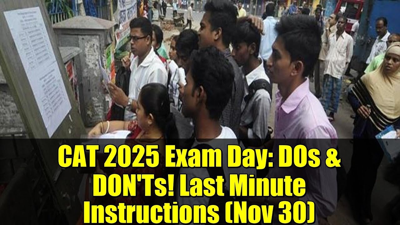 CAT Commandments: What Every Aspirant Must Remember on Test Day