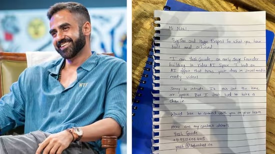 A Note, A Wave, & A Billionaire: How Nikhil Kamath Made an Entrepreneur’s Day at a Mumbai Cafe