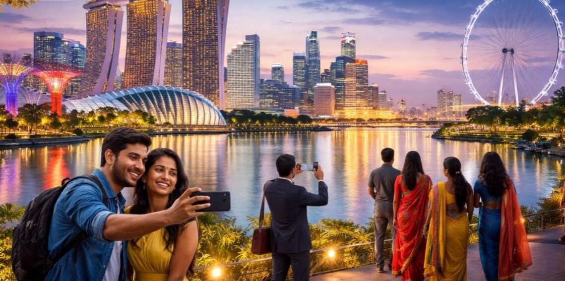 Record 1.25 Million Indians Visit Singapore, Leading Regional Tourism Growth