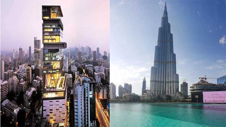 The Pinnacle of Success: Antilia and Burj Khalifa Shine Bright