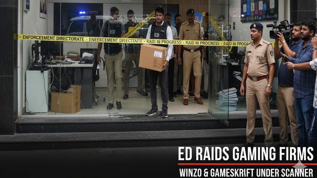 India's Enforcement Directorate Freezes ₹185.7 Million in Nirdesa Networks and Gameskraft; ₹5.05 Billion Linked to WinZO Games Under Scrutiny