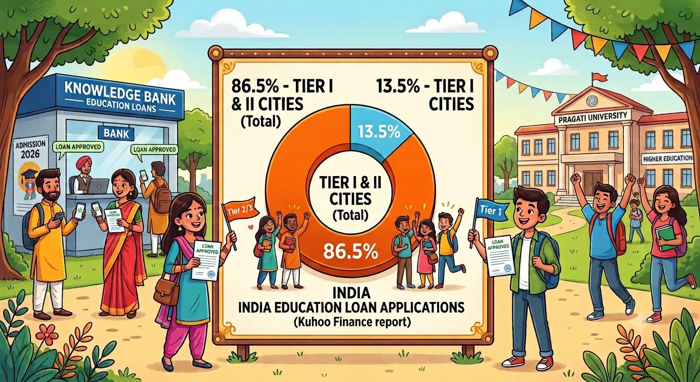 Small Cities Big Dreams: Tier II and III Lead Education Loan Surge