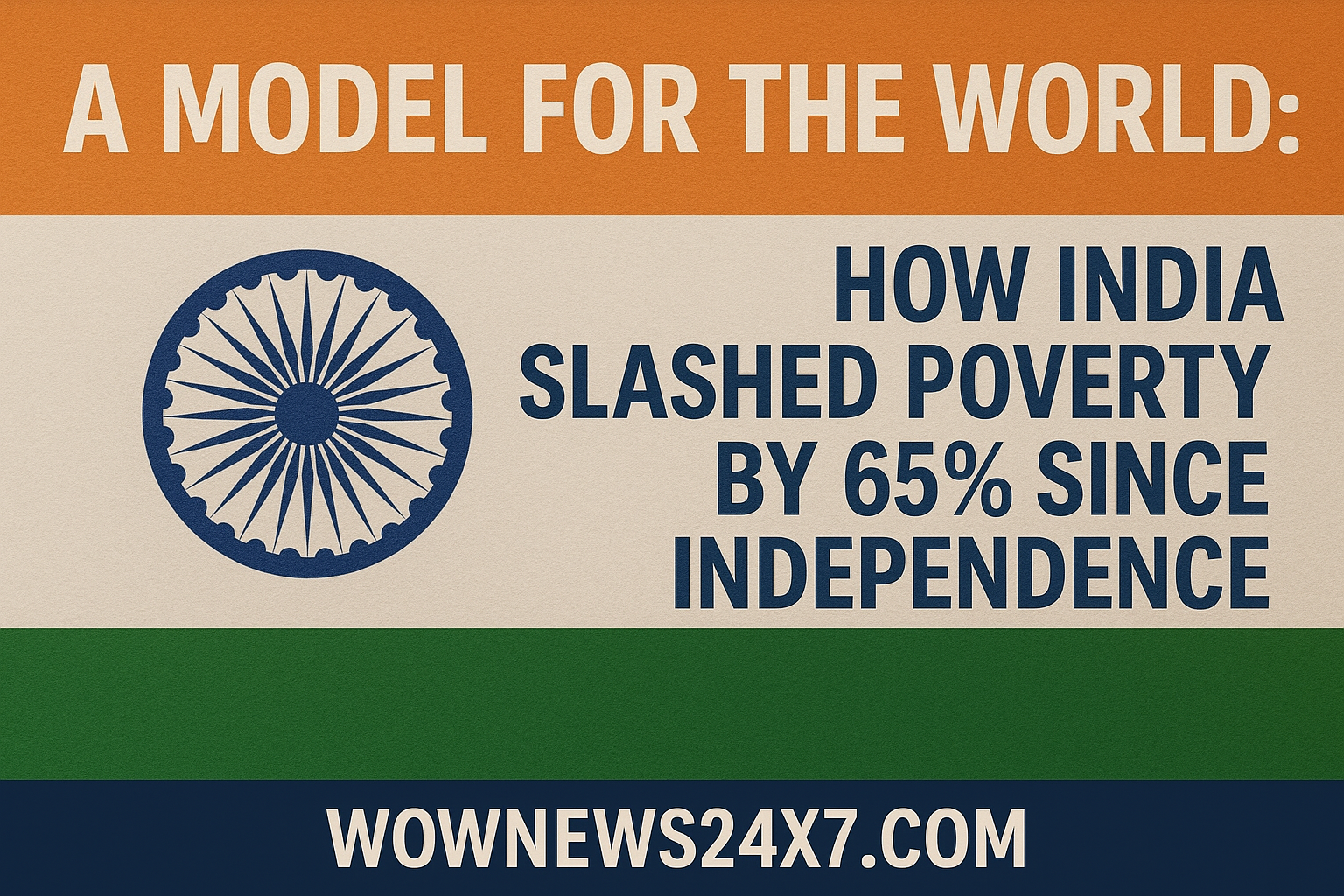 A Model for the World: How India Slashed Poverty by 65% Since Independence
