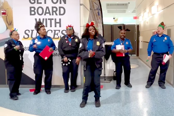 TSA Agents Swap Scanners for Songs in Viral Christmas Moment at Baltimore