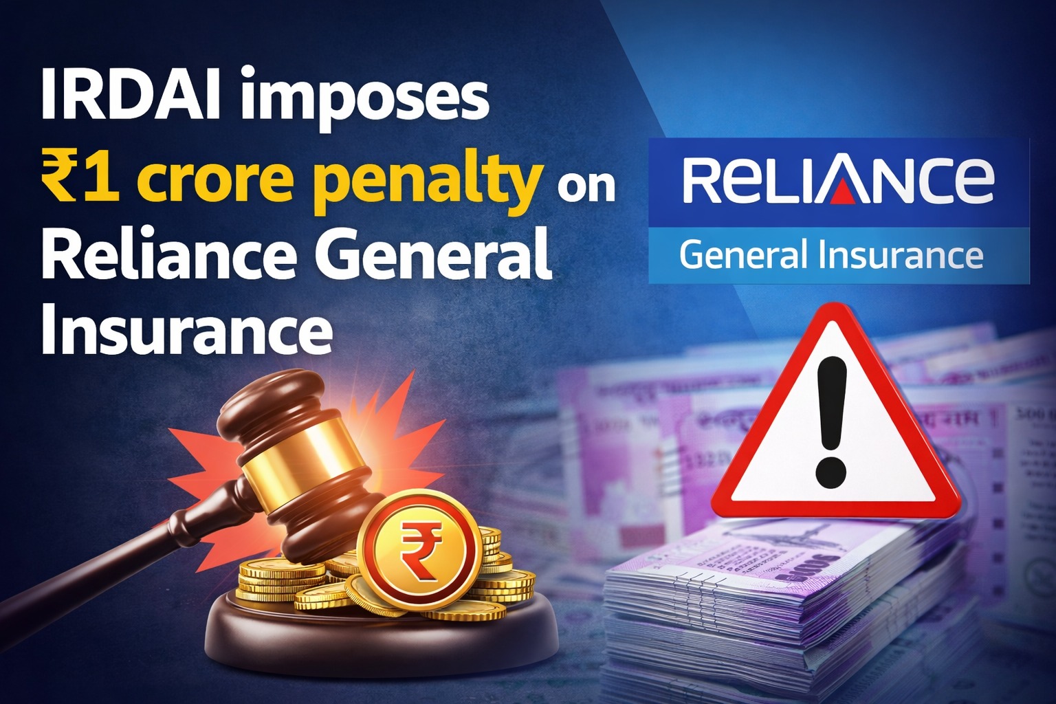 IRDAI Imposes ₹1 Crore Penalty on Reliance General Insurance for Compliance Shortfalls